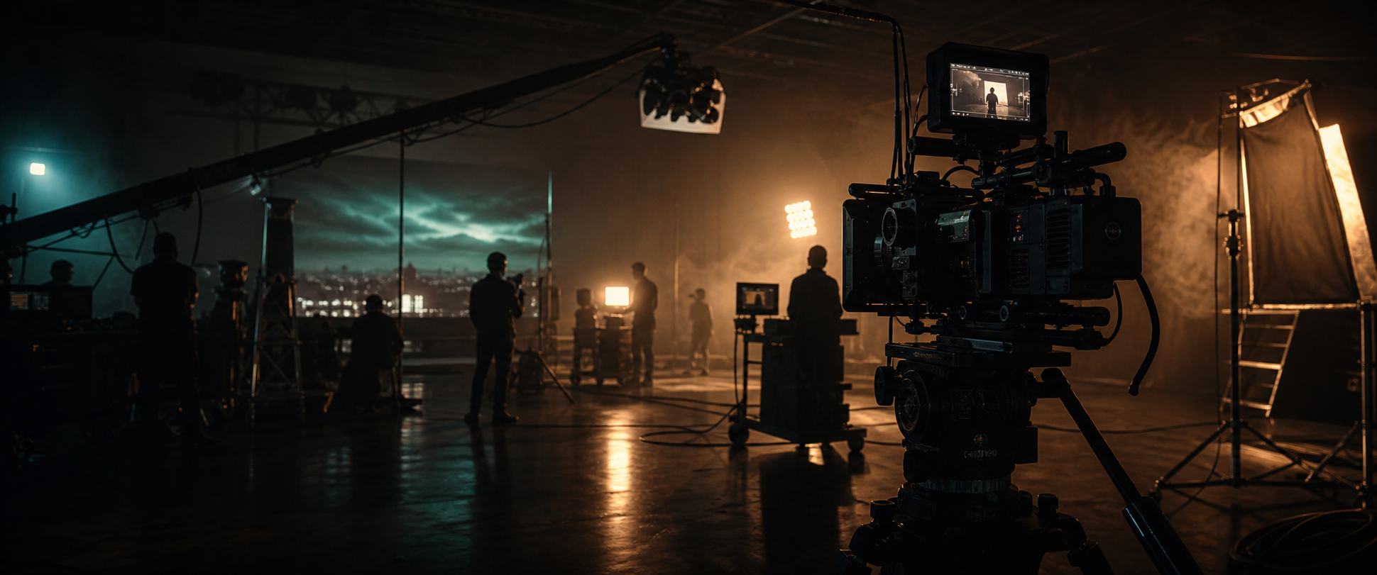 Cinematic film production set for SPYNEX LAB