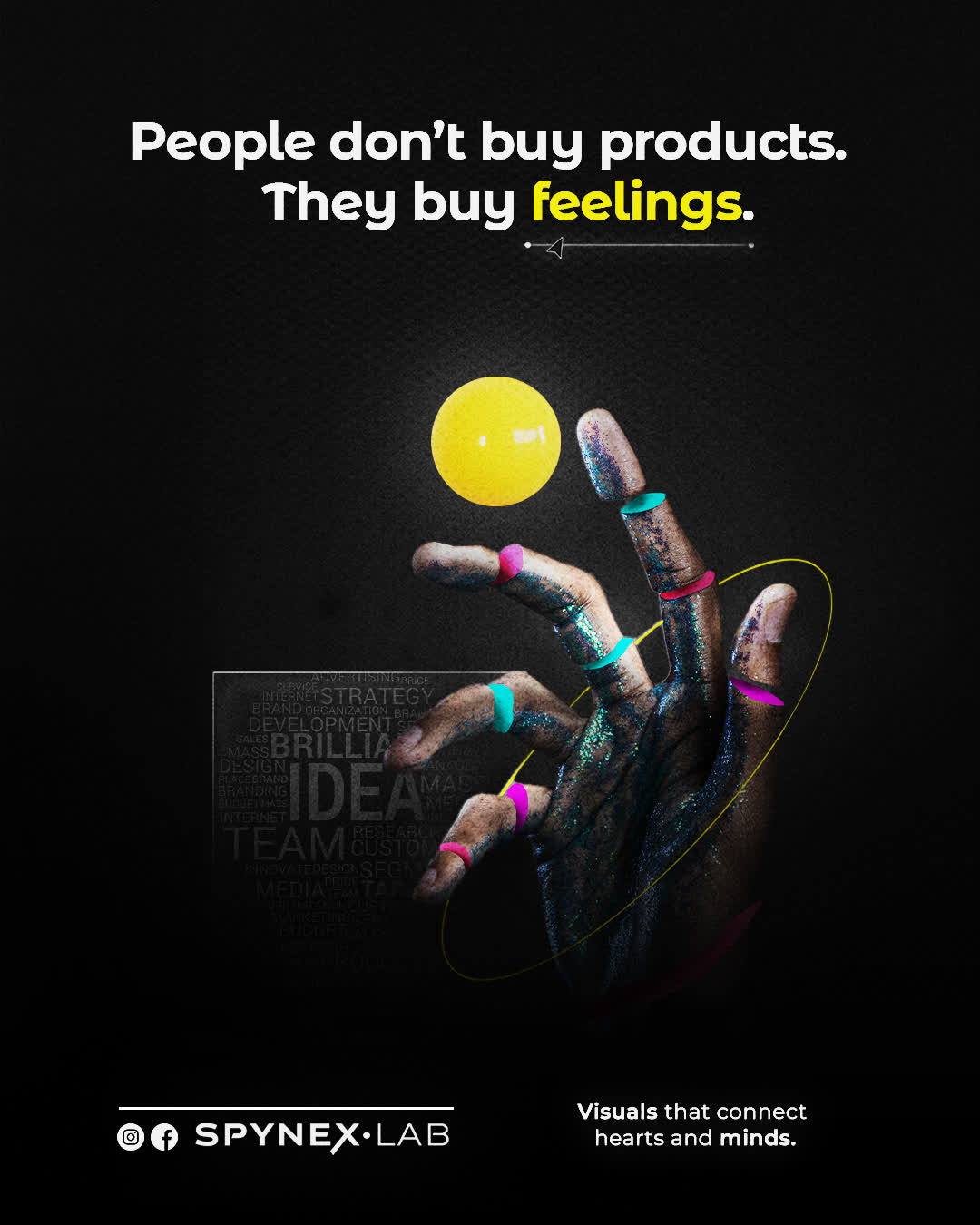 People don’t buy products. They buy feelings.